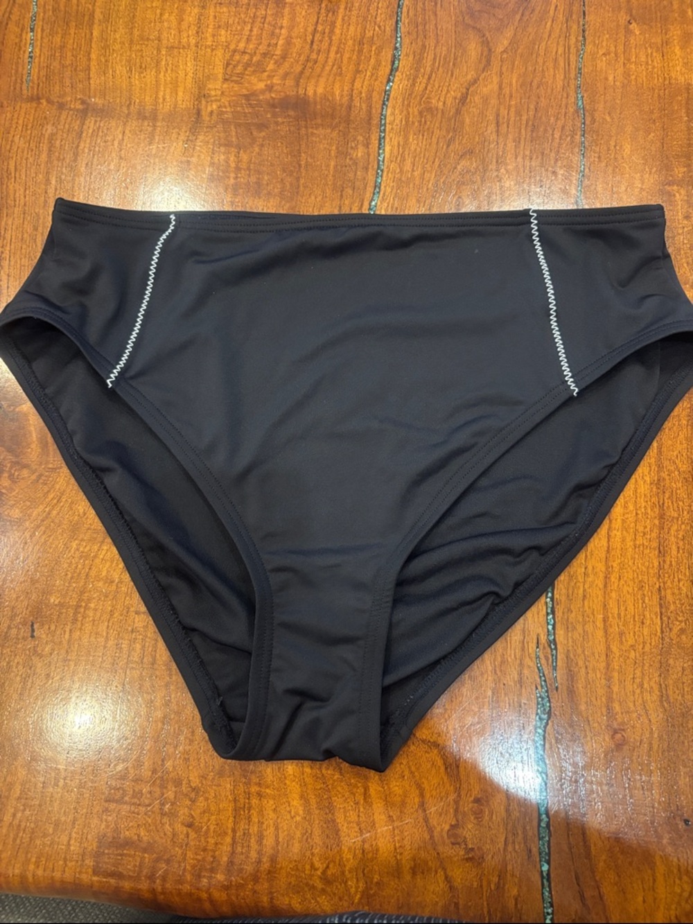 Loft - size M Medium - Women’s Black High-Waist Swim Bottom - Classic Fit